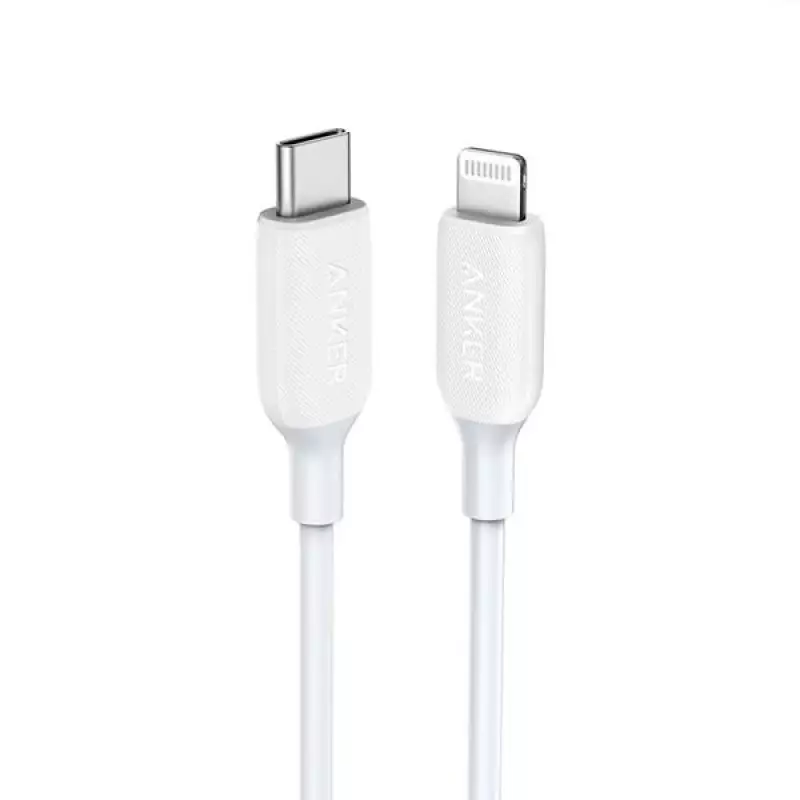 Anker PowerLine III USB-C To Lightning 3ft – White – A8832H21 - Image 2