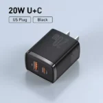 Baseus Compact Quick Charger U+C 20W – Black