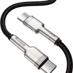 Baseus Cafule Series Metal Data Cable 100W Type-C To Type-C 1M – Black