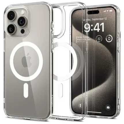 Apple iPhone 15 Pro Ultra MagFit Case by Spigen – ACS06715 – White