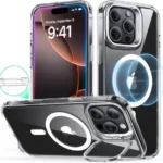 iPhone 16 Pro Max ESR Classic Hybrid Case With Stash Stand Magsafe – Clear –