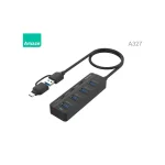 AMAZE A327 Type C + USB 3.0 7 Port Hub – Black