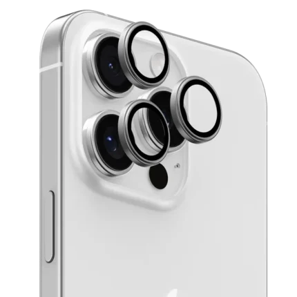 iPhone 16 Pro Max  16 Pro  15 Pro Max 15 Pro Benks GlassWarrior Lens Protector – Silver – 6948005904883