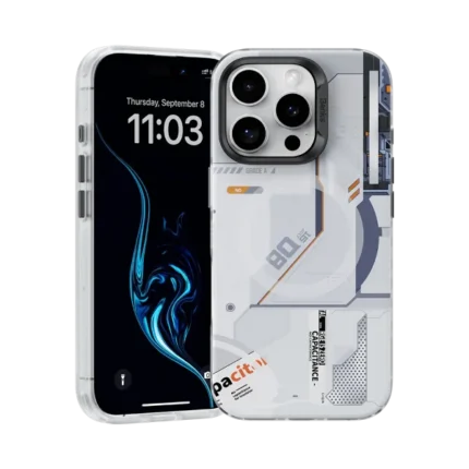 iPhone 16 Benks Magnetic Mecha Series Protective Case – White – 6948005905491
