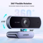 Ugreen 1080P Full HD Webcam 15728 – Grey - Image 7