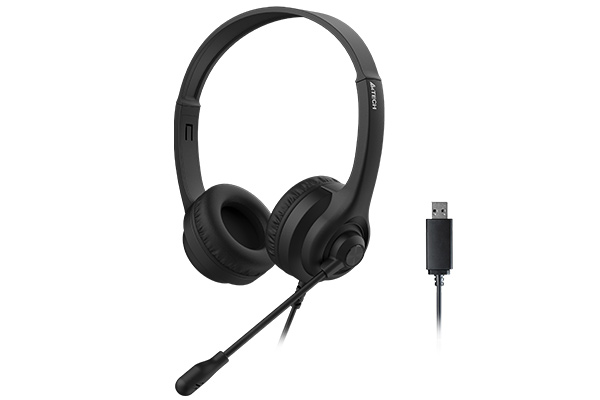 2102160931181808 A4Tech HU-8 USB Stereo Headset - Image 1