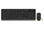 A4Tech Fstyler FG1012s 2.4G Wireless Desktop Keyboard & Mouse | Black