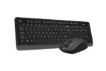 A4Tech Fstyler FG1012s 2.4G Wireless Desktop Keyboard & Mouse | Black - Image 2