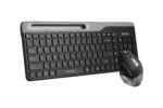 A4Tech Fstyler FB2535CS Bluetooth & 2.4G Wireless Dual Mode Keyboard & Mouse | Smoky Grey - Image 2