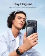 iPhone 17 Pro Max ESR Classic Hybrid With Stand Case – Clear Black - Image 2