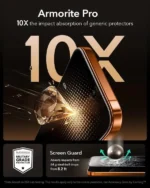 iPhone 17 Pro Max ESR UltraFit Armorite Glass Protector 2 Pack – Clear - Image 4