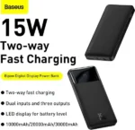 Baseus Bipow Power Bank 15W with Digital Display 10000mAh – Black - Image 5