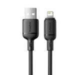 Baseus Silky Series Fast Charging Cable USB to iP 2.4A1mCluster Black