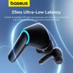 Baseus AeQur G10 Dual Mode Wireless Earphones – Black - Image 2